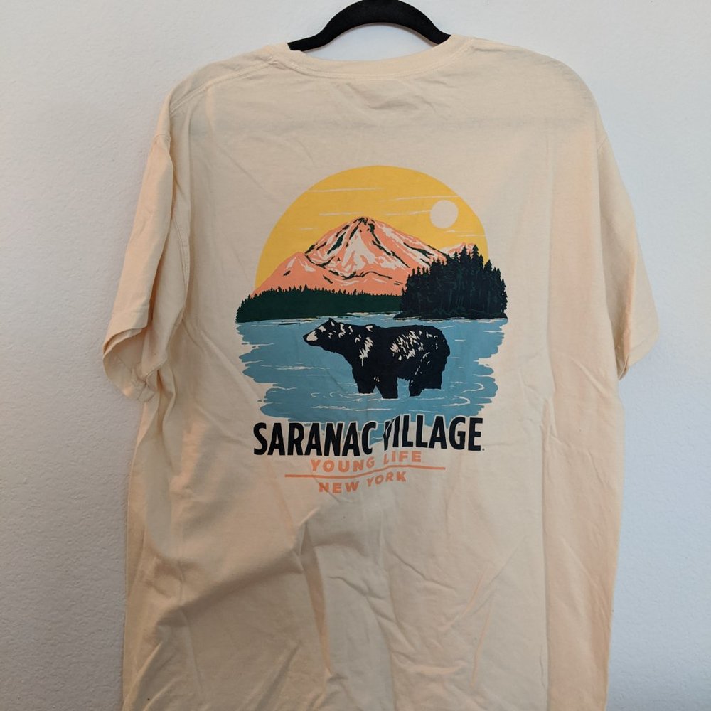 Men's L Comfort Colors Younglife Saranac Shirt NWT